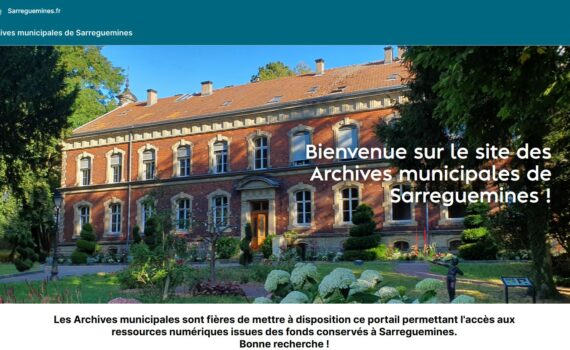 Portail des archives de la ville de Sarreguemines