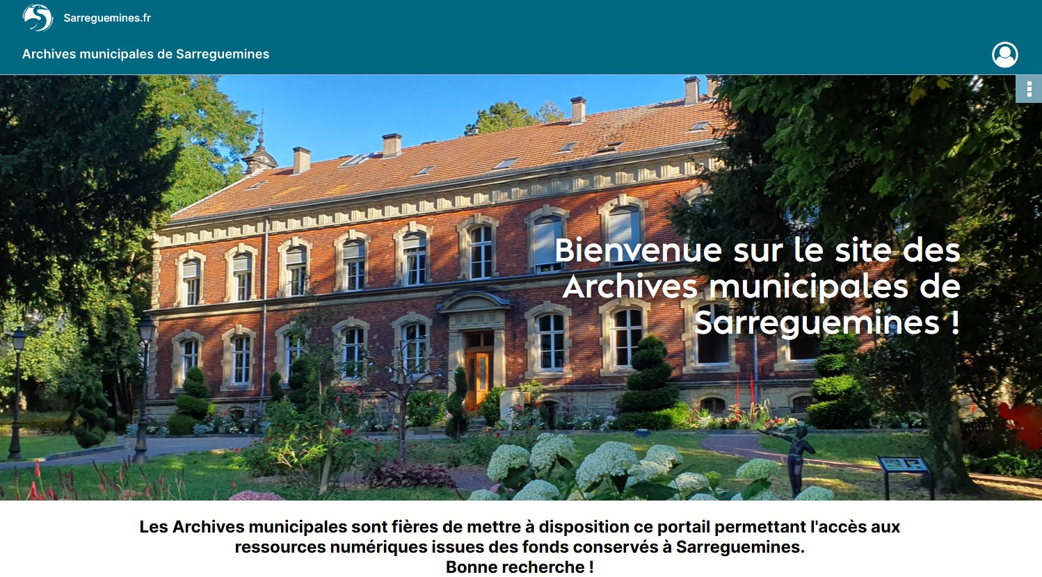 Portail des archives de la ville de Sarreguemines